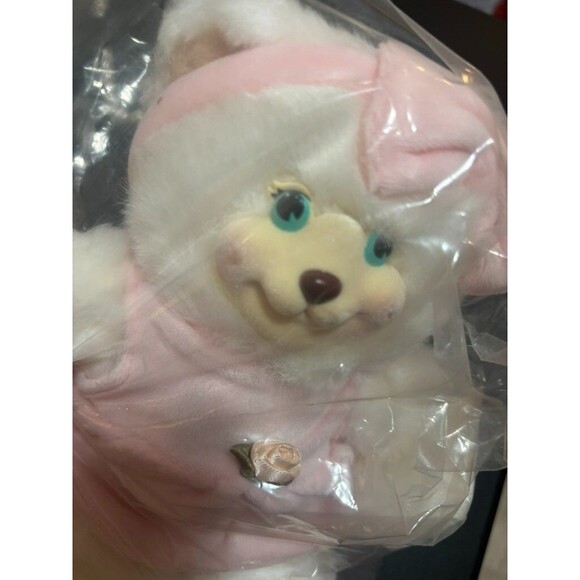 NEW VTG 1998 Fisher Price Sarahberry Collection Pink Bear Plush Stuffed Toy - Picture 2 of 6